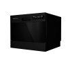 Cecotec Bolero Aguazero Dark Mini mini beépíthető mosogatógép, 6 teríték, 8 program, fekete, méretek 59x57.5x51.8cm