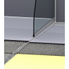 CELL Épített zuhanykabin oldalszegély ferde ék alakú, 12,5mm szálcsiszolt profil 2% lejtés jobb oldalra