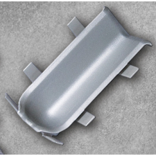 CELL Ezüst padlószegély belső sarok az ezüst eloxált alumínium ragasztható szegélyhez élvédő, sín, szegélyelem