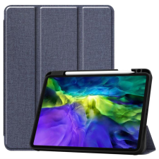 CELLECT Apple iPad 11 2020 tablet tok toll tartóval, Kék tablet tok