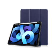 CELLECT iPad Air 4 2020 tablet tok tolltartóval, Kék tablet tok