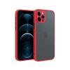 CELLECT iPhone 13 Pro Max műanyag tok, piros-fekete (CEL-MATT-IPH1367-RBK)