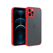 CELLECT iPhone 13 Pro Max műanyag tok, piros-fekete (Cel-Matt-Iph1367-Rbk) tok és táska