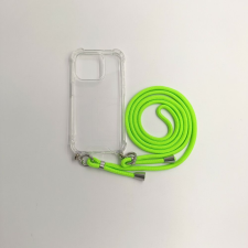 CELLECT iPhone 14 Plus TPU+PC Átlát.tok,Neon Zöld zsinórra tok és táska