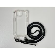 CELLECT iPhone 15 Plus TPU+PC Átlát.tok,Fekete zsinórral tok és táska