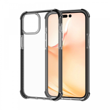 CELLECT iPhone 15 Plus ütésálló szilikon tok átlátszó-fekete (CEL-SCK-IPH15P-BK) tok és táska