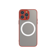 CELLECT iPhone 15 Pro Max mágneses műanyag tok,piros-feket tok és táska