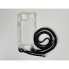 CELLECT iPhone 15 Pro TPU+PC Átlát.tok,Fekete zsinórral