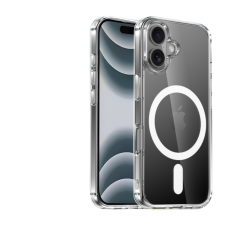 CELLECT iPhone 16 mágneses szilikon tok, Átlátsz. (CEL-MAG-IPH16-TP) tok és táska