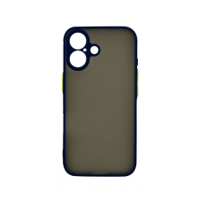 CELLECT iPhone 16 műanyag tok, kék, zöld (CEL-MATT-IPH16-BLG) tok és táska
