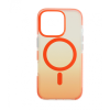 CELLECT Iphone 16 Pro mágneses tok, Narancs-Átlátszó