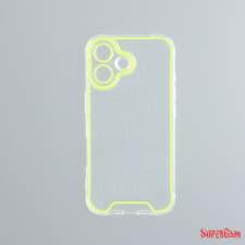 CELLECT iPhone 16 vékony TPU szilikon hátlap, NeonZöld tok és táska