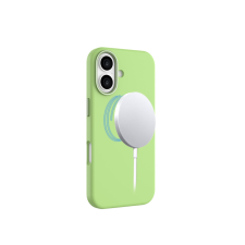 CELLECT Mágneses puha szilikon tok, iPhone 17, Neonzöld tok és táska