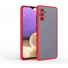 CELLECT Műanyag matt tok Samsung Galaxy A32 5G piros-fekete tok és táska