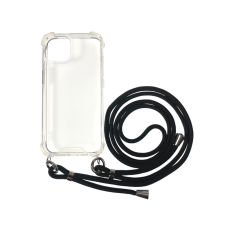 CELLECT Sam A14 5G/4G TPU+PC Átlát.tok,Fekete zsinórral tok és táska