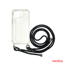 CELLECT Sam A14 5G/4G TPU+PC Átlát.tok,Fekete zsinórral tok és táska