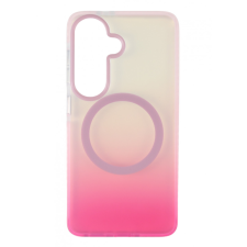 CELLECT Samsung S26 mágneses tok, Pink-Átlátszó tok és táska