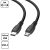 CELLECT USB-C apa - Micro USB - apa Adat és töltő kábel - Fekete (1m) (5999112876137)