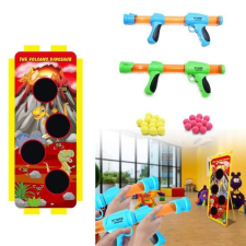 Céllövő játékfegyver felállítható táblával, szivacstölténnyel -POWER SHOOTER katonásdi