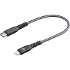 Cellular Line Cellularline TETRACABC2LMFI15CK Lightning kábel 0,15 M Fekete (TETRACABC2LMFI15CK)