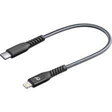 Cellular Line Cellularline TETRACABC2LMFI15CK Lightning kábel 0,15 M Fekete (TETRACABC2LMFI15CK) kábel és adapter