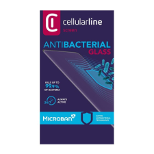 CELLULARLINE antibiom képerny&#337;véd&#337; üveg (antibakteriális, ultravékony, 9h) fekete tempmicriph747 mobiltelefon kellék