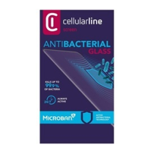CELLULARLINE ANTIBIOM képernyővédő üveg (antibakteriális, ultravékony, 9H) FEKETE | TEMPMICRCAGALA21SK mobiltelefon kellék