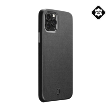 CELLULARLINE ELITE műanyag telefonvédő (mikrofiber belső, valódi bőr hátlap) FEKETE tok és táska