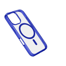 CELLULARLINE ikonikus hátlap Magsafe támogatással Apple iphone 16 Pro készülékhez, átlátszó/sötétkék ICONICMAGIPH16PROB tok és táska