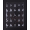 . Celofán tasak, BOPP, 180x450 mm, karácsonyi mintás