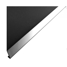 Celox OX Stone-RT erkélyszegélyhez 200 mm magas Antracit oldalfali kiegészítő takaró lemez 1 szál 2 m teraszprofil balkon élvédő élvédő, sín, szegélyelem
