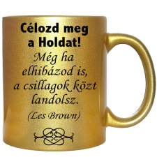 Célozd meg a Holdat... – Bögre, változtatható felirattal, exkluzív színekben bögrék, csészék