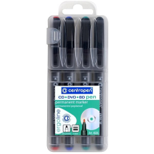 Centropen 4606/4 CD Marker szett, tokban filctoll, marker
