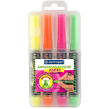 Centropen 8542/4 Flexi Szövegkiemelő szett tokban filctoll, marker
