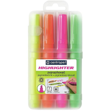Centropen 8552/4 Szövegkiemelő szett tokban filctoll, marker
