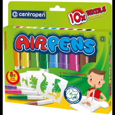 Centropen Air Pens 1539, fújós, textilre, 10 db a csomagban (8595013633588) filctoll, marker