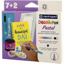 Centropen Decor toll 2738 pasztell 8+1 db filctoll, marker