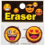 Centrum Emojidex bliszteres 2db/csomag radír (CE87009)