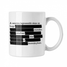  Cenzúra - Fehér Bögre bögrék, csészék