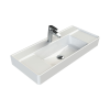  CeraStyle SHARP - KESKENY - porcelán mosdókagyló 85 cm - 85 x 38 cm