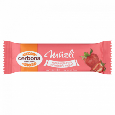 Cerbona epres-joghurtos müzliszelet epres bevonó talppal 20 g csokoládé és édesség