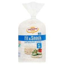 Cerbona Fit & Snack puffasztott rizsszelet barna rizsből, tengeri sóval 90 g reform élelmiszer