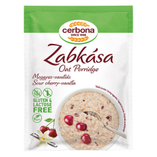 Cerbona gluténmentes meggyes-vaníliás ízű zabkása 50 g reform élelmiszer
