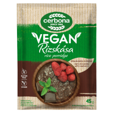 Cerbona vegán rizskása étcsoki-málna 45 g (Gluténmentes) alapvető élelmiszer