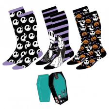 Cerda 3 pár Nightmare Before Christmas zokni készlet, 36-41 EU, többszínű férfi zokni