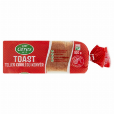 CERES SÜTŐIPARI ZRT Ceres Toast teljes kiőrlésű kenyér 500 g pékárú