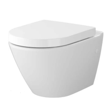 Cersanit Mesto perem nélküli ovális fali WC lecsapódságátlós duroplast ülőkével szaniter