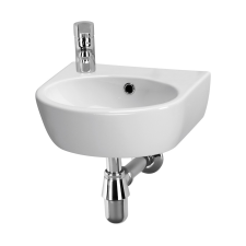Cersanit Parva mosdótál 40x32 cm félkör alakú fehér K27-009-L fürdőkellék