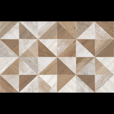 Cersanit REINA DEKORCSEMPE 25X40CM 1,2M2/CSOMAG BARNA-BÉZS MINTÁS csempe
