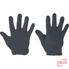 CERV BUSTARD BLACKpamutkesztyű fekete+PVC pöt